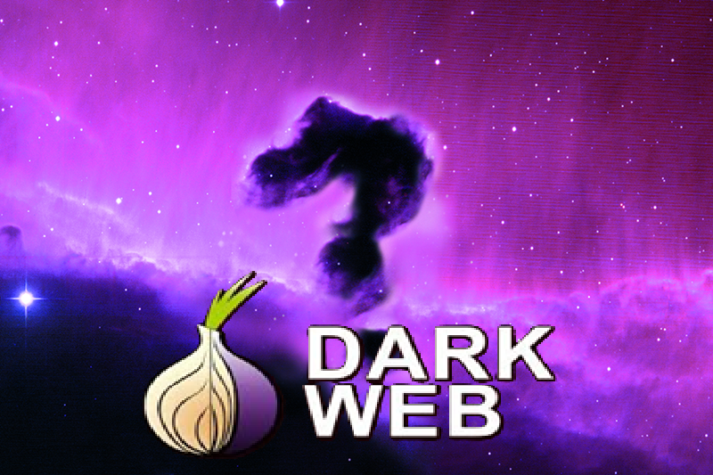 Mysterious dark web interface with question marks and encrypted code